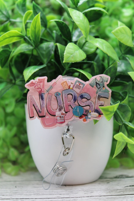 Nurse Shimmer Badge Reel