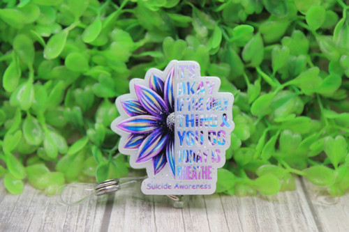 Suicide Awareness Badge/ID Holder Reel