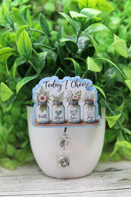 Inspirational Mason Jars Badge Reel