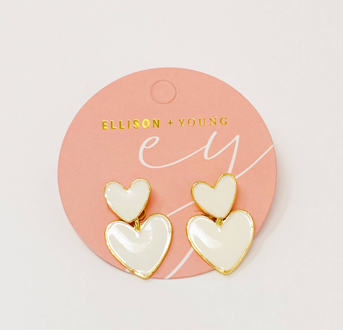Double The Love Earrings