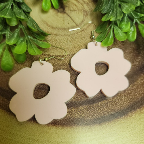 Boho Flower - Light Pink | Dangle Earrings