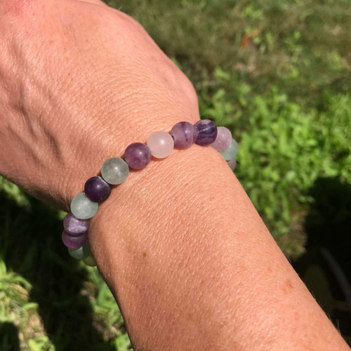 Fluorite Frosted Bracelet 