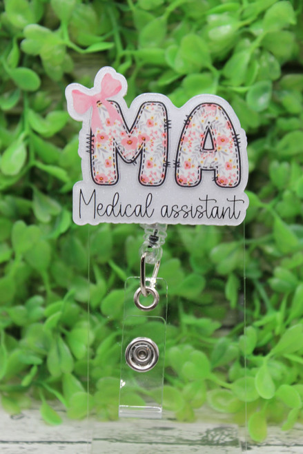 Medial Assistant Floral Badge Reel
