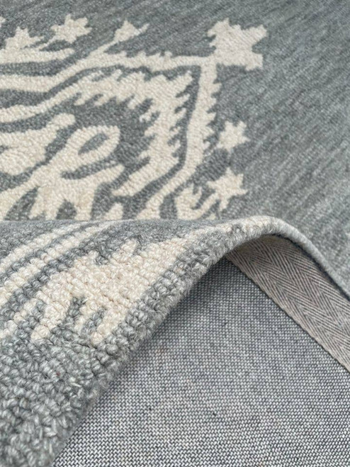 Wool Handmade Ivory Soft Plush Rug