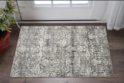 3' X 5' Gray Area Rug
