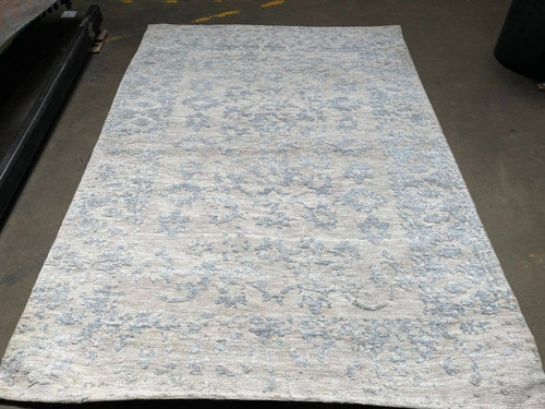 Feet Viscose Wool Handmade Area Rug