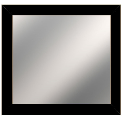 14" x 11" Black Wall Mounted Wood Framed Mirror