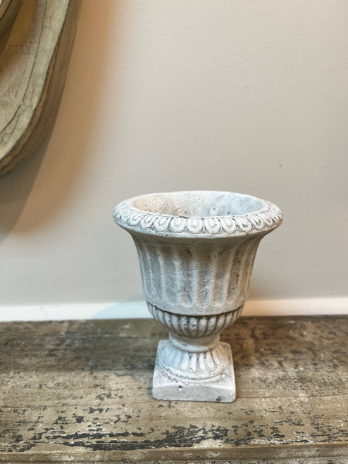 Cement Pedestal Planter Urn