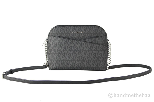 Michael Kors Jet Set Signature PVC X Cross Dome Crossbody Handbag