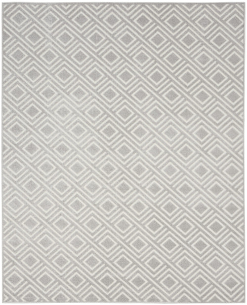 9' X 12' Gray Geometric Area Rug