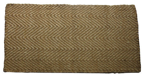 2' X 3' Beige And Brown Jute Abstract Geometric Hand Woven Area Rug