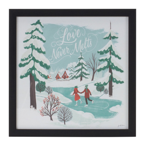 Framed Winter Scene Wall Art 