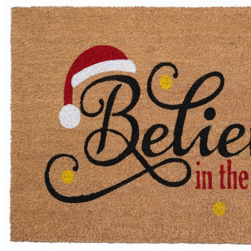 Christmas Believe Outdoor Coir Door Mat