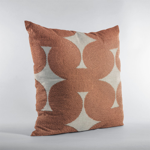 Plutus Red Maze Dot Luxury Throw Pillow