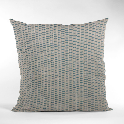 Plutus Blue Punctuation Dot Luxury Throw Pillow