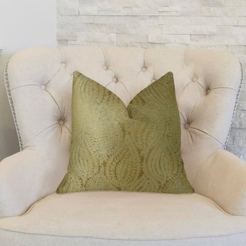 Plutus Golden Vineyard  Gold Handmade Luxury Pillow