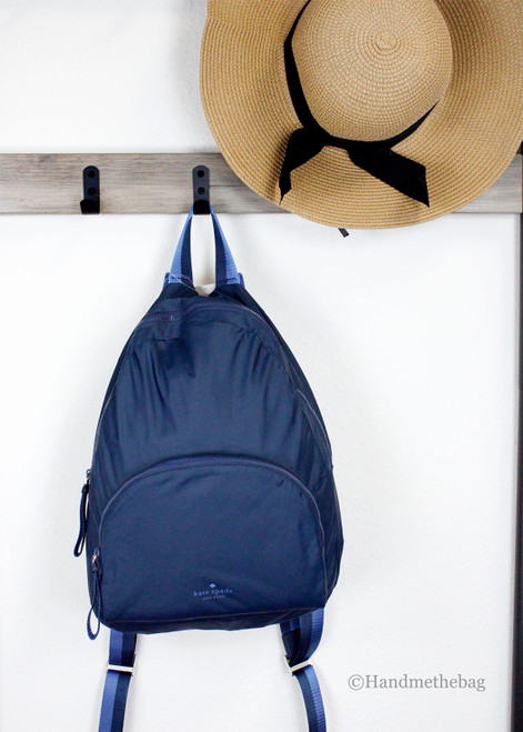 Kate Spade Arya Nylon Nightcap Blue Packable Backpack