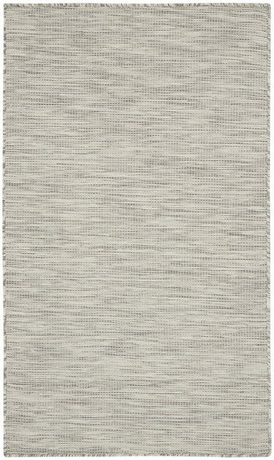3' X 5' Light Gray And Ivory Indoor Outdoor Area Rug