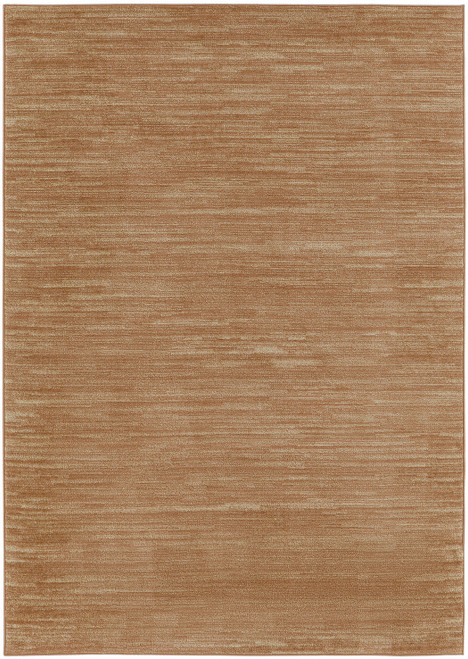 4' X 6' Rust Abstract Indoor Outdoor Area Rug
