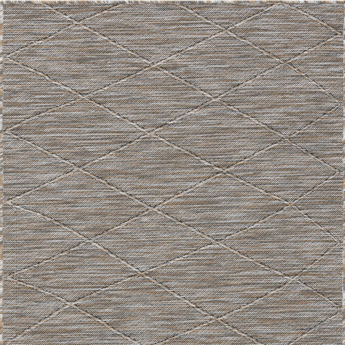 3' X 5' Gray And Light Gray Geometric Indoor Outdoor Area Rug
