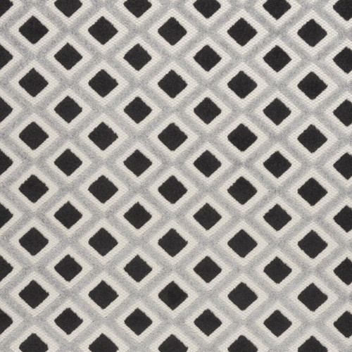 4' X 6' Black And White Geometric Indoor Outdoor Area Rug
