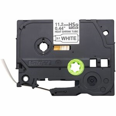 Heat Shrink Tube, Blk on White