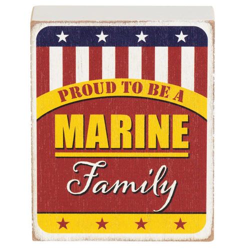 Tabletop Plaque Marine Family 