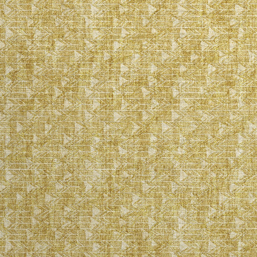 2' X 3' Gold Geometric Washable Non Skid Indoor Outdoor Area Rug
