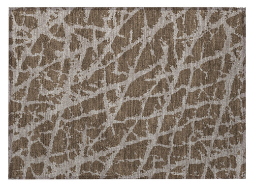 2' X 3' Brown Abstract Washable Non Skid Indoor Outdoor Area Rug