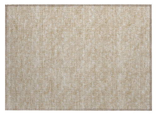 2' X 3' Tan Geometric Washable Non Skid Indoor Outdoor Area Rug
