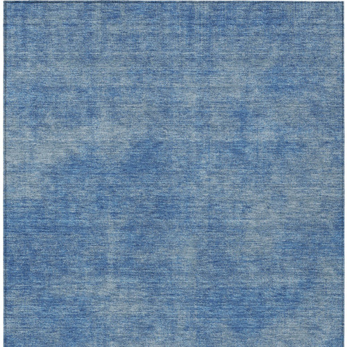 10' X 14' Blue Washable Indoor Outdoor Area Rug
