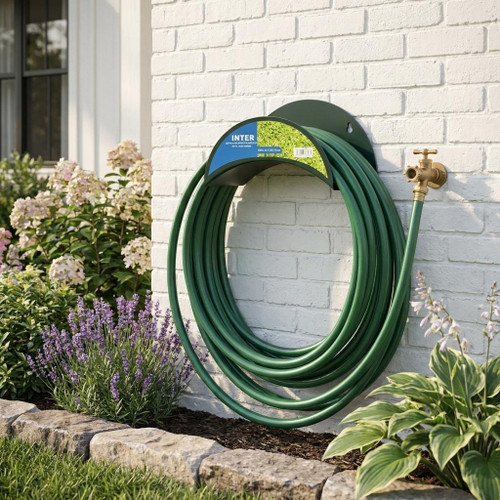 5" Dark Green Metal Garden Hose Hanger