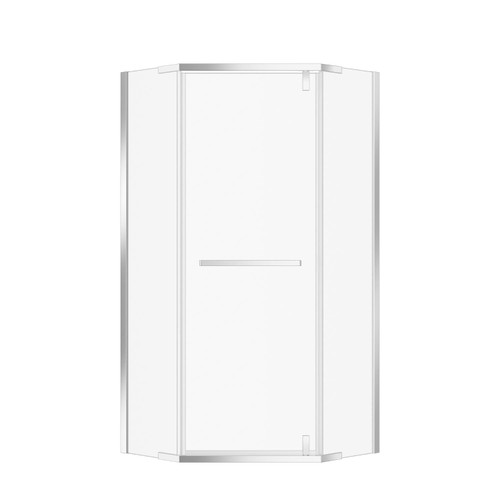 72" X 36" Aluminum and Tempered Glass Shower Door