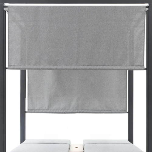 64" X 64" Gray Aluminum Gazebo