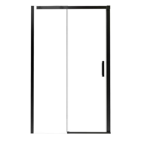 74" X 48" Aluminum and Tempered Glass Shower Door