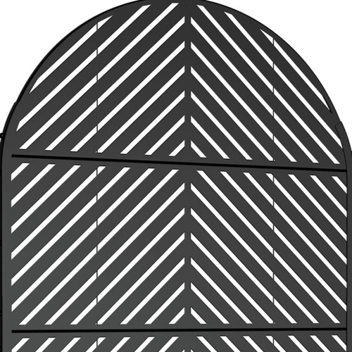 72" X 47" Black Metal Rectangular Planter Box