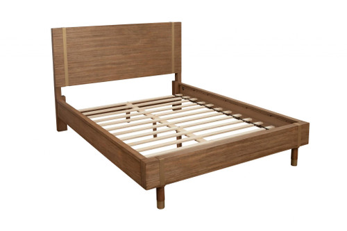 Natural Wood Full Bed Frame