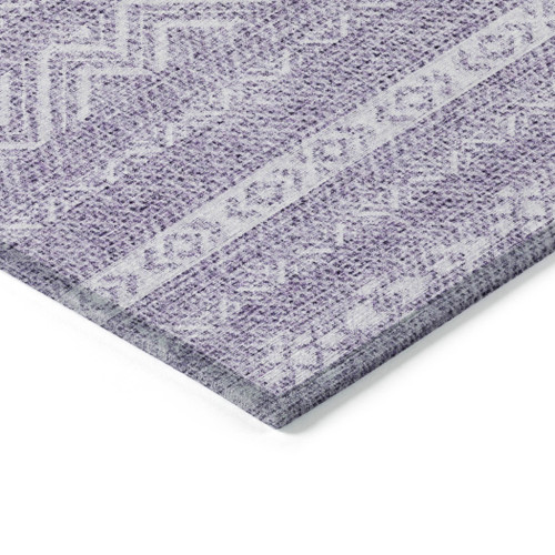 3' X 5' Purple And Lavender Southwestern Washable Indoor Outdoor Area Rug