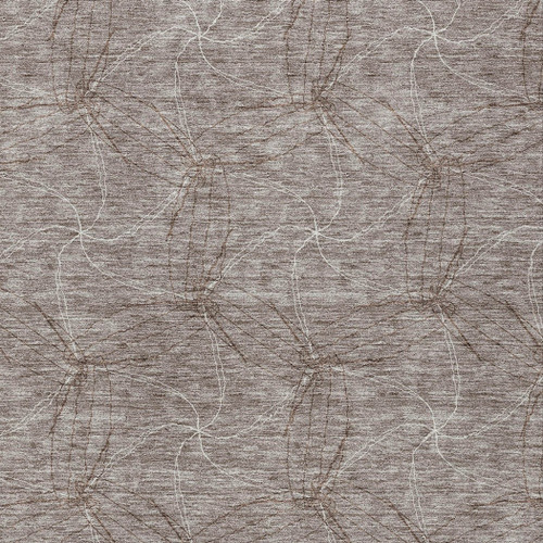 8' X 10' Taupe And Ivory Geometric Washable Indoor Outdoor Area Rug