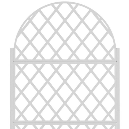 72" X 35" White Metal Rectangular Planter Box