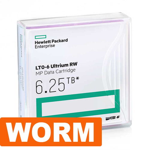 HPE LTO, Ultrium-6, 2.5TB/6.25TB, WORM, with case