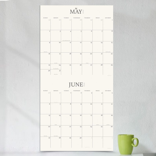 2027 2 Year Grid Wall Calendar