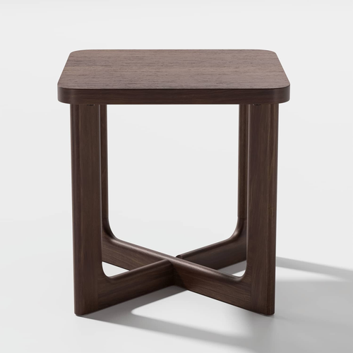 Wood Square Cross Legs End Table