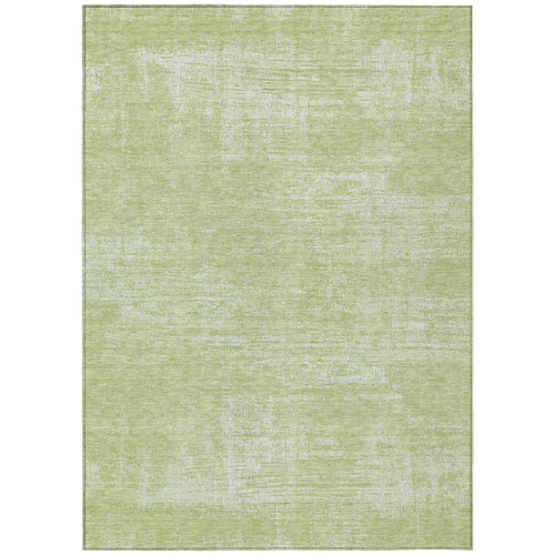 9' X 12' Sage Artichoke Green And Mint Green Abstract Washable Indoor Outdoor Area Rug