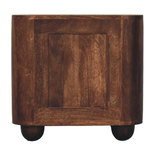 Solid Wood Distressed Two Drawer Nightstand