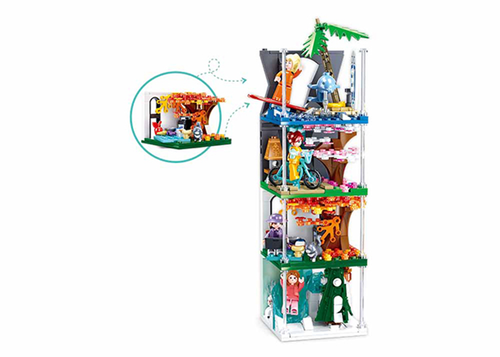 Mini Handicraft Four Seasons Building Brick Display Set