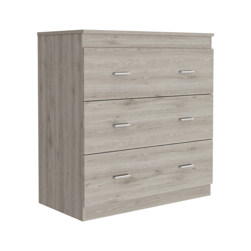 32" Light Gray Three Drawer Dresser