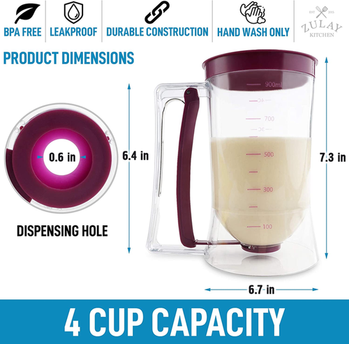 Pancake Batter Dispenser - 4 Cup