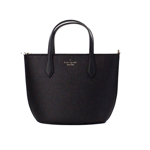 Kate Spade Glimmer Small Black Glitter Satchel Bag