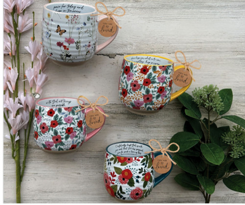Coffeecup Blooming Joy Have Hope